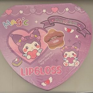 Kuromi 12 Piece Tinted Lip Gloss Set in Heart-Shaped Box New Sealed